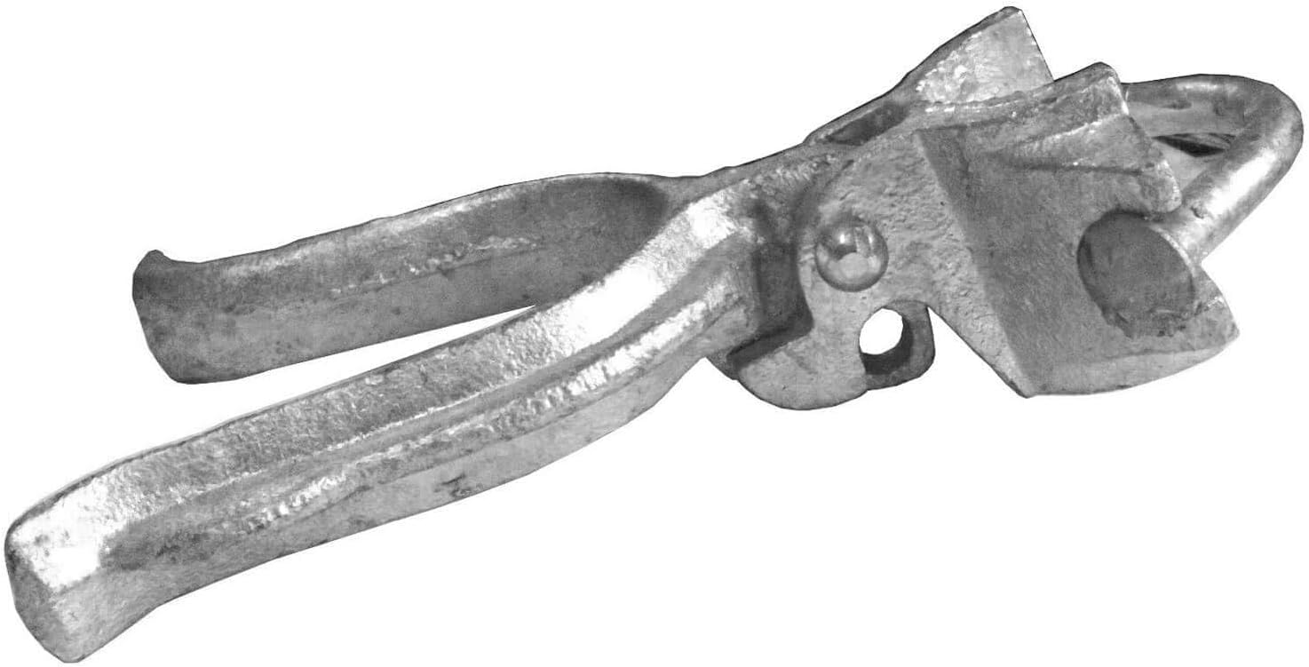 1-5/8' x 4' Chain Link Fence Gate Fork Latch - Commercial Heavy Duty - Malleable - Galvanized Gate Latch with Hole for Padlock - CASE Qty 25
