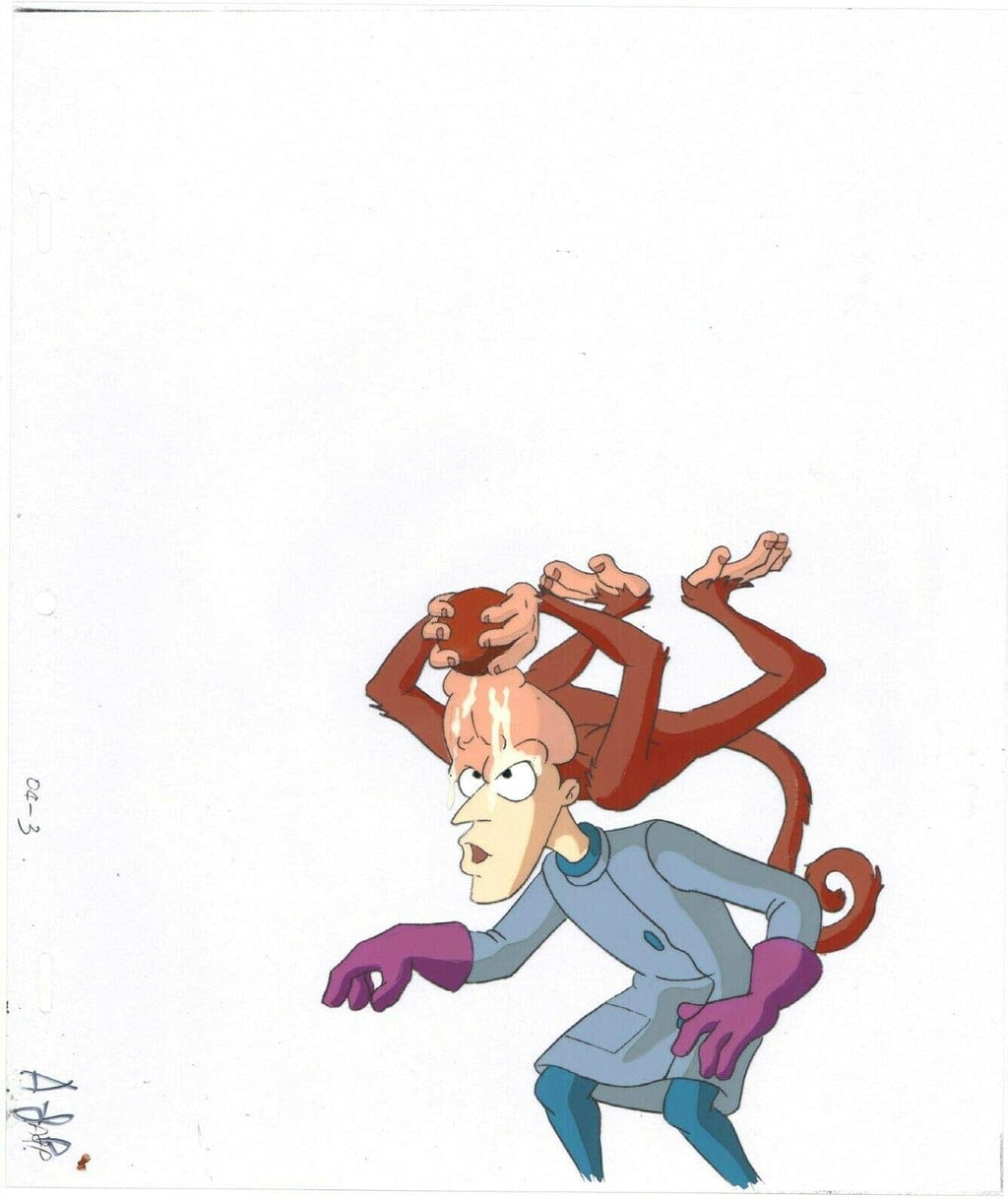 Earthworm Jim Professor Monkey Production Animation Cel Universal 1995 to 1996