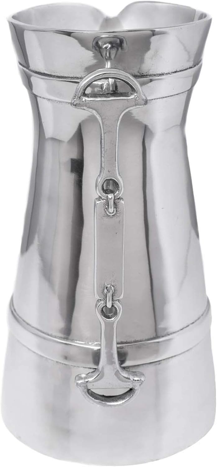 Arthur Court Designs Aluminum Equestrian Horse Water Jug Pitcher for Hot/Cold Water, Ice Tea and Juice Beverage 10 inch Tall