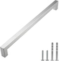Modket Brushed Nickel Handle Pull — 18' (457mm) Hole Centers, 18-1/2' Overall Length — 15 Pack Modern Kitchen Cabinet Door Drawer Hardware/Dresser