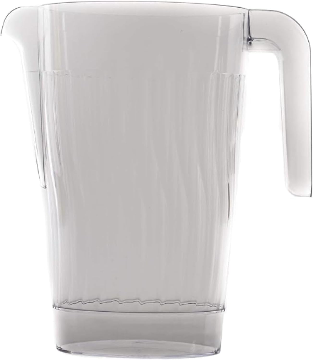 60 oz Heavy Duty Crystal Clear Plastic Beverage Pitcher - Break Resistant Beverage Carafe - Great for Restaurants and Catering - Serveware for Water, Cold Drinks, Beer, Lemonade, Sangria (36)