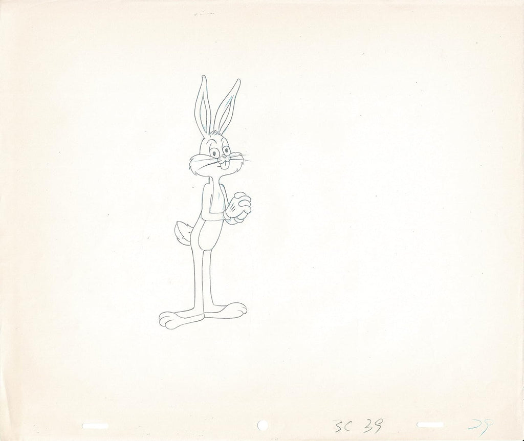 Bugs Bunny 1979 Animation Cel Drawing from Warner Brothers Christmas 29