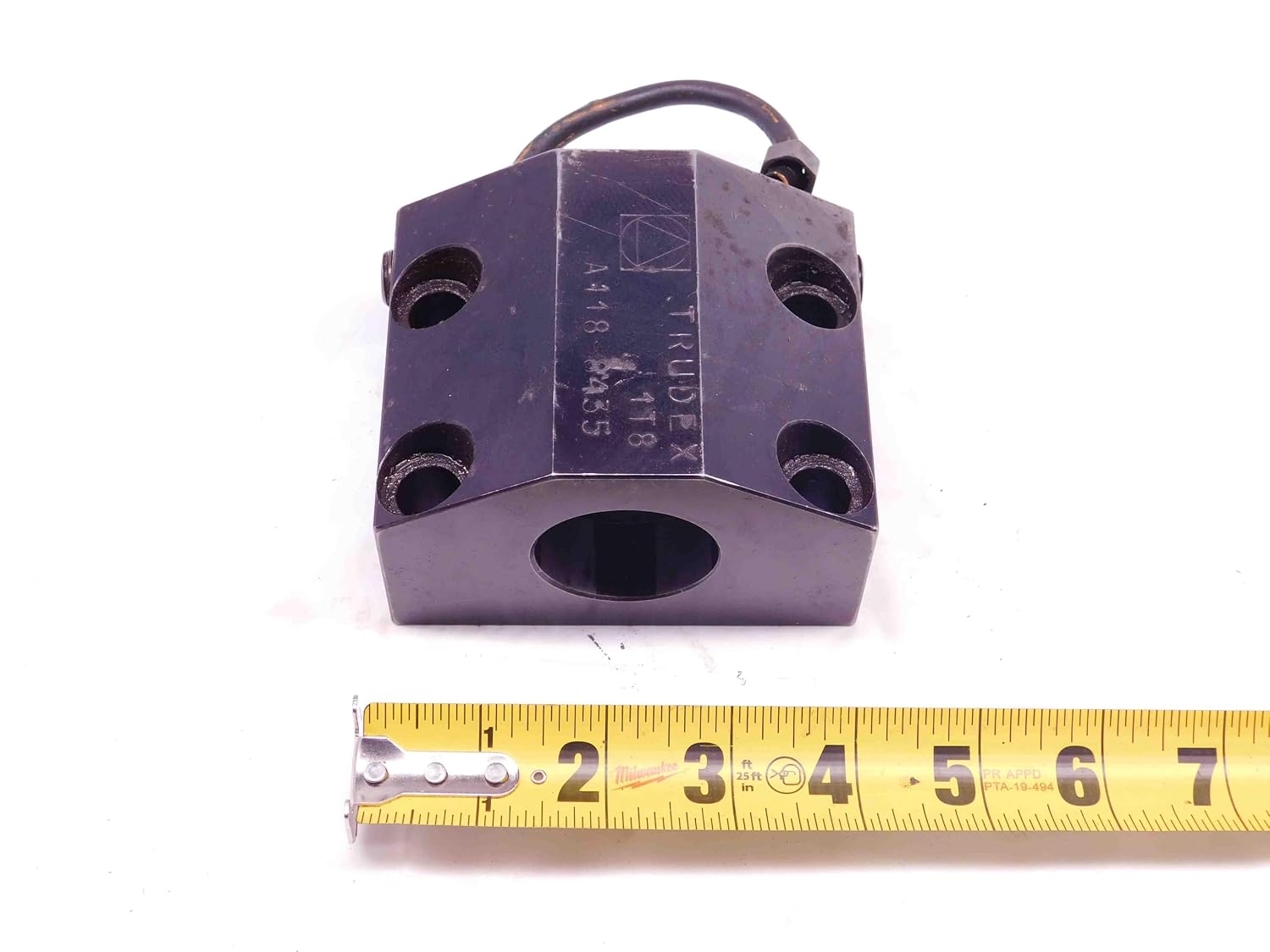 TRUDEX 1 1/2 ID Boring BAR Turret Tool Holder Block 45mm X 80mm Bolt Pattern - DM0803BY4