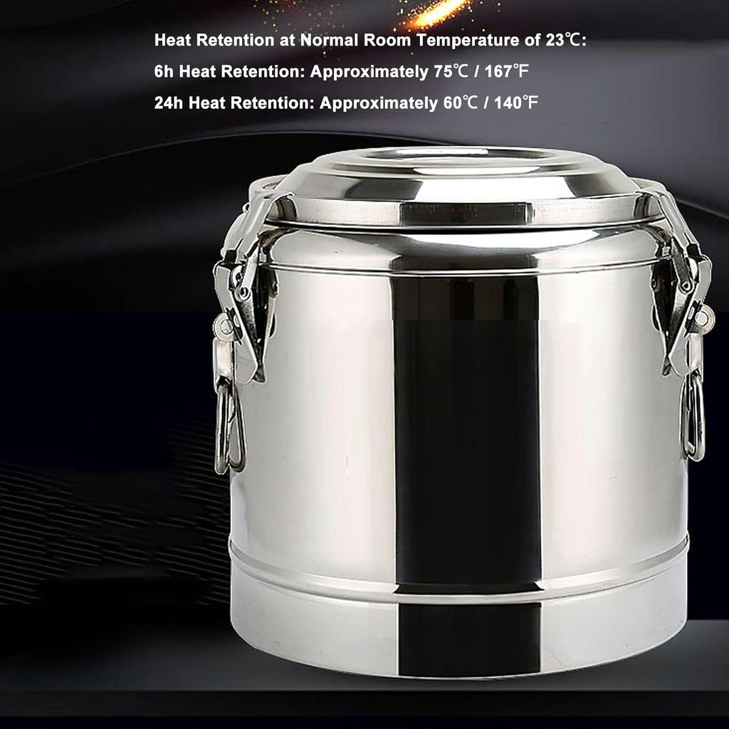 Stainless Steel Insulated Beverage Dispenser, Insulated Thermal Hot and Cold Coffee Carafe Drink Dispenser, Large Capacity, for Hot Water Tea Milk (30L)