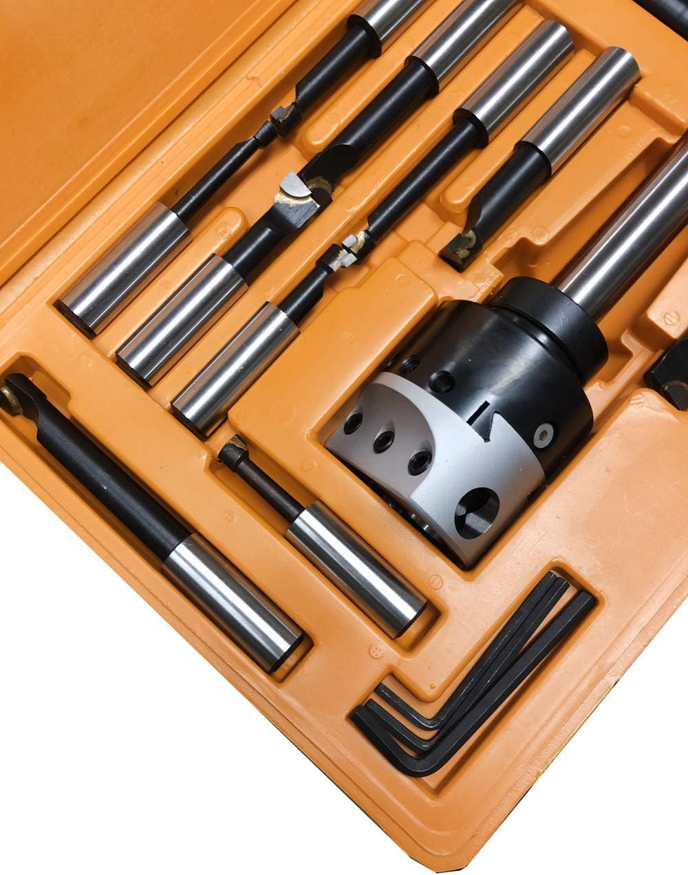 1'' Shank Carbide Tipped 3'' Boring Head Set 12 Pc 3/4'' Boring Bar Set