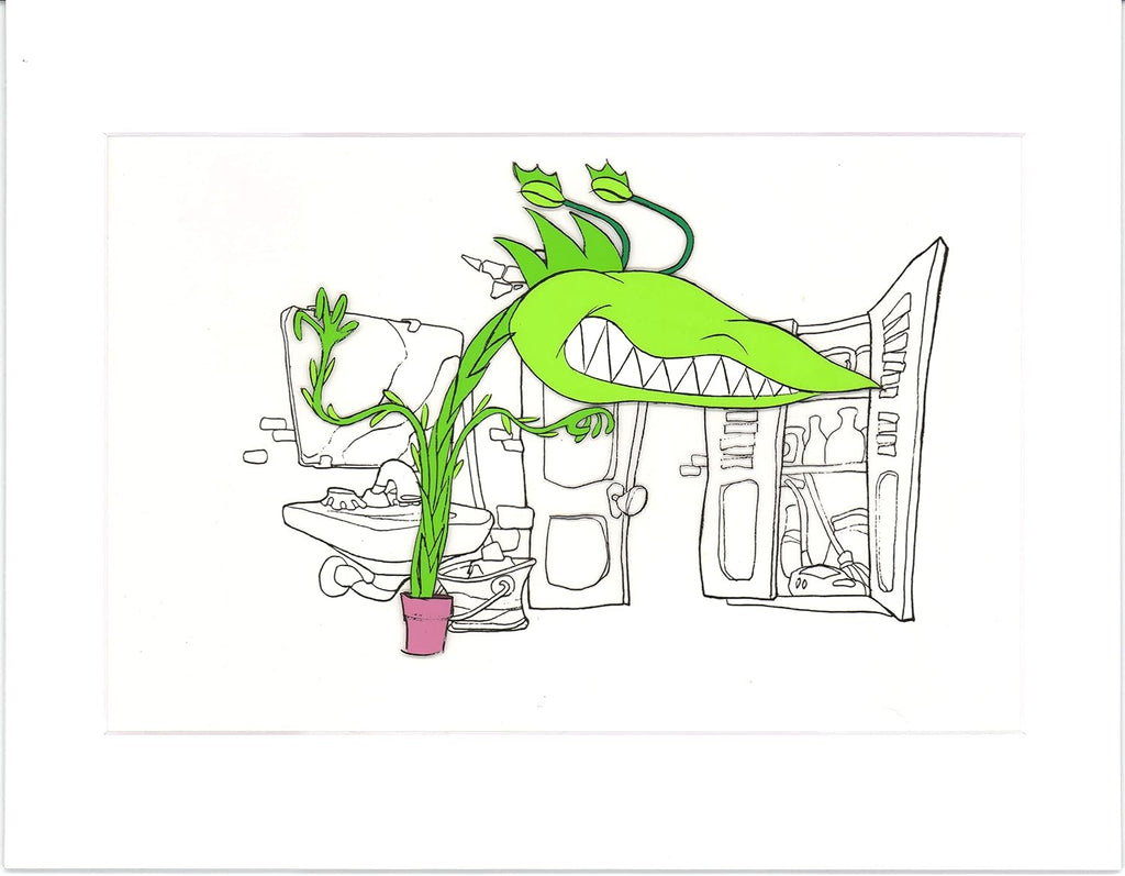 Little Shop of Horrors Junior Monster from Marvel Original Production Animation Cel 1991 b5590