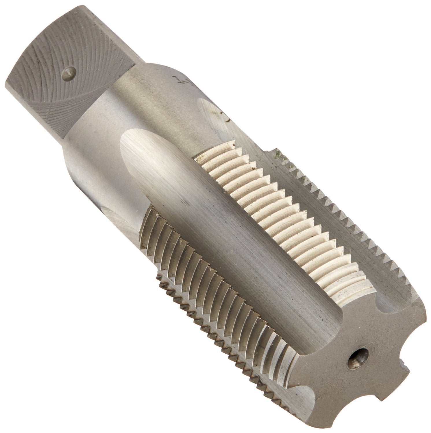 Drill America 1/16'-27 NPS High Speed Steel 4 Flute Straight Pipe Tap (Pack of 12), DWT Series