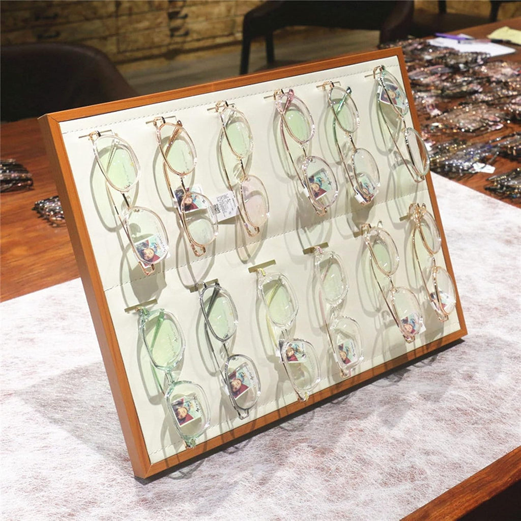 Eyeglass Displays 12/16/18 Piece Sunglass Eyewear Eye Wear Display Tray Case Stand Sunglasses Storage Organizer Eyeglasses Display Case Eyewear Storage Display Risers(A)