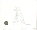 Watership Down 1978 Production Animation Cel Drawing of Cowslip with Linda Jones Seal and Certificate of Authenticity 011-003