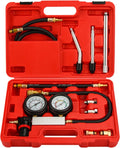 Dual Gauge Leakdown Detectorol Set Cylinder Leak Downster Kit for Pressure Check & Leakage Ratest Gasoline Engine Compression Leakdown Detector Leakagest Set