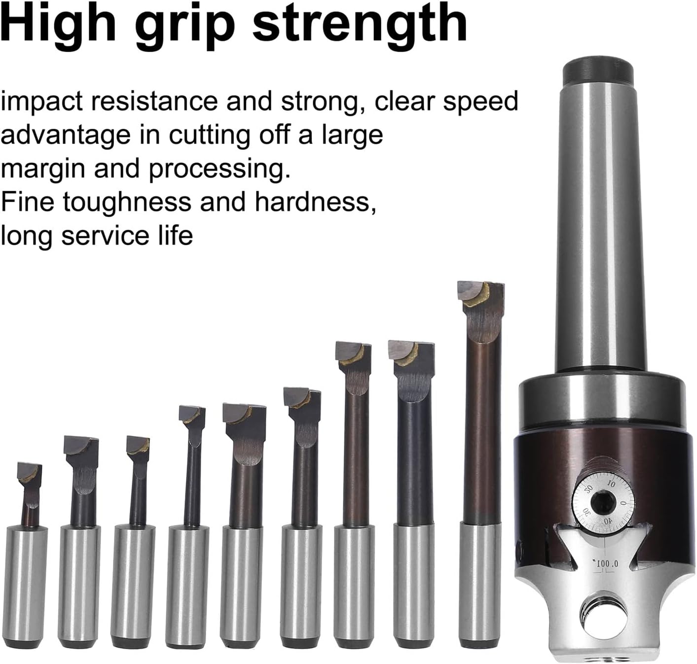 2inch Boring Heads MT3 Shank Holder Set With 1/2inch Carbide Boring Bar For Manufacturing And Milling Workpiece Electric tool accessories