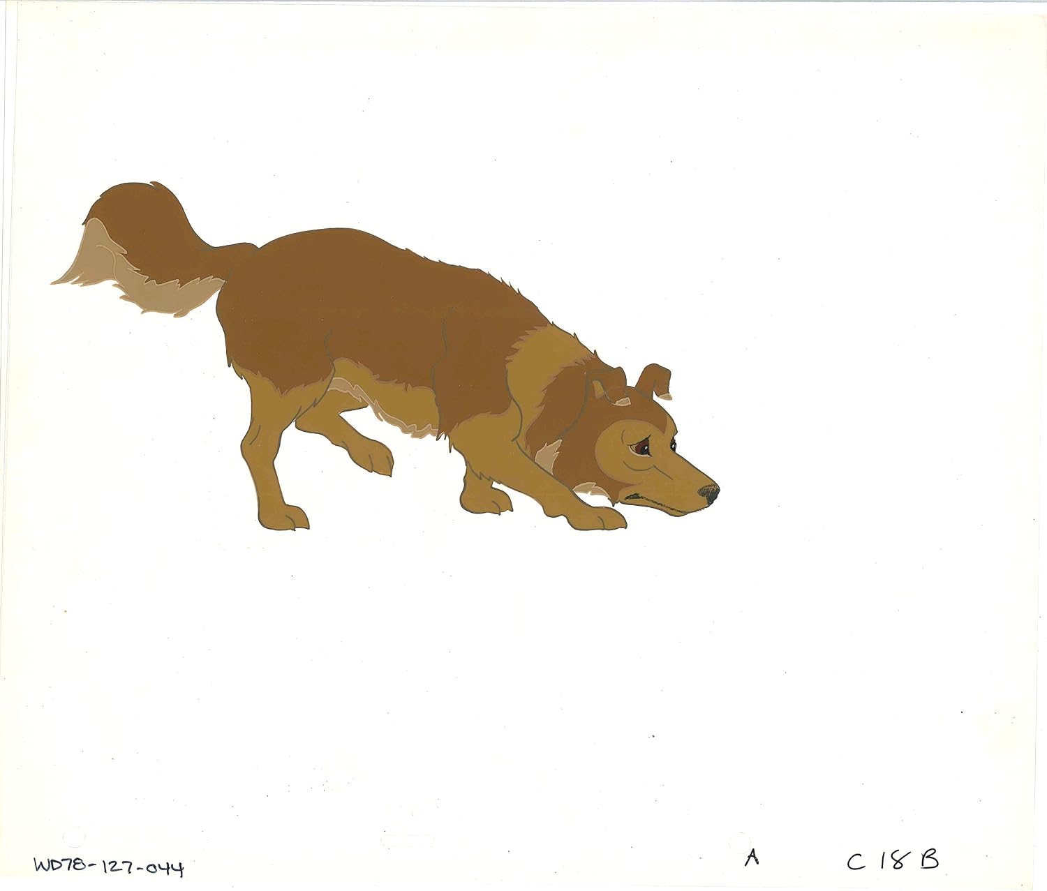 Watership Down Dog 1978 Production Animation Cel with Linda Jones Seal and Coa 127-44