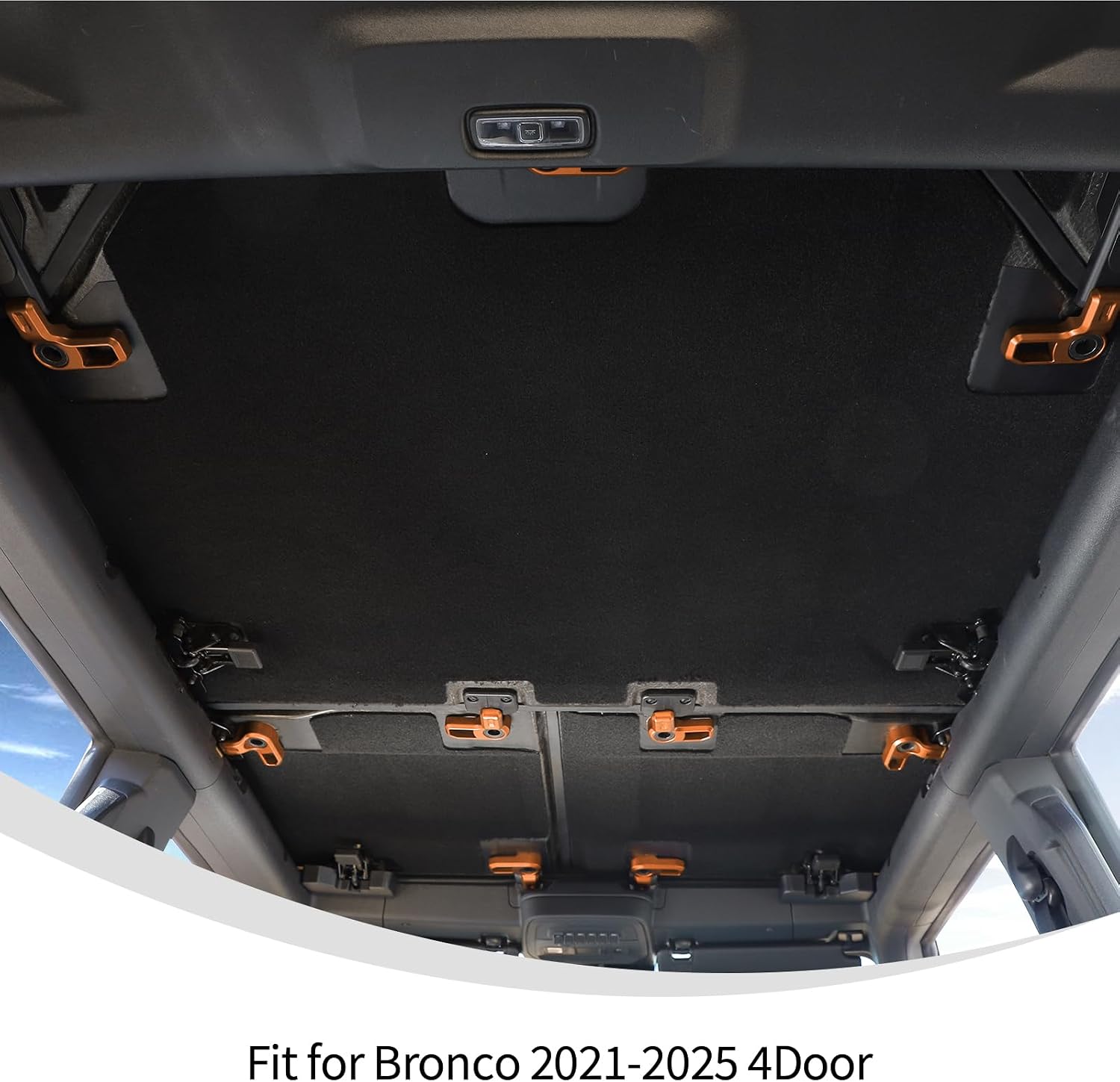 Linskip Freedom Panel Latches for 2021-2025 Ford Bronco & Bronco Raptor 4Door, Hard top Removal Switch Handles for Bronco Interior Accessories(Orange)