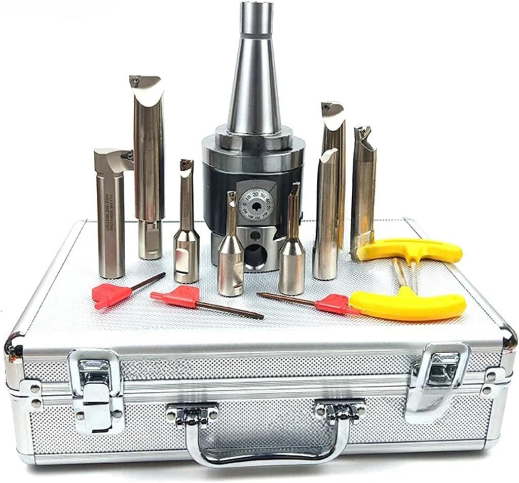 Boring-Tool-Suit NBH2084 fine Boring Head NT40 Tool Handle + 8pcs 20mm Boring Bar Boring rang 8-280mm Tool Set