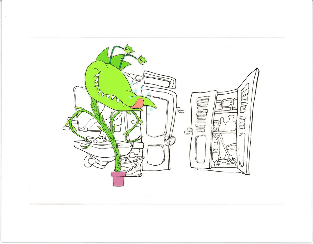 Little Shop of Horrors Junior Monster from Marvel Original Production Animation Cel 1991 b5612