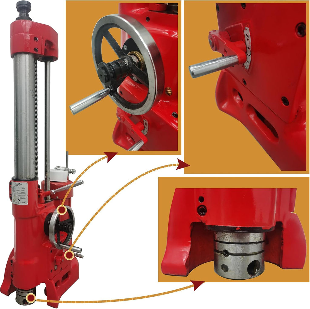 Cylinder Boring Machine Vertical Mechanical Car Repair Equipment Engine Cylinder Boring Device with Boring Range 3.15-6.5'' Max Boring Depth 15.75'' for Auto Engine Cylinder Repair 220V