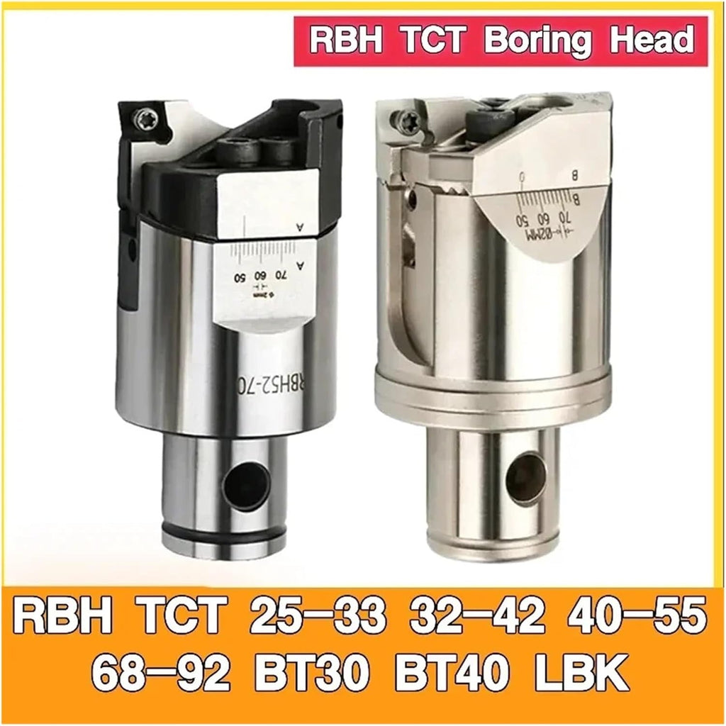 Double Edged Boring Tool 1pcs Boring Head Adjustable Double edged RBH TCT 25-33 32-42 40-55 68-92 BT30 BT40 LBK Rough Twin bit CNC Tools(TCT68-95 (LBK6))