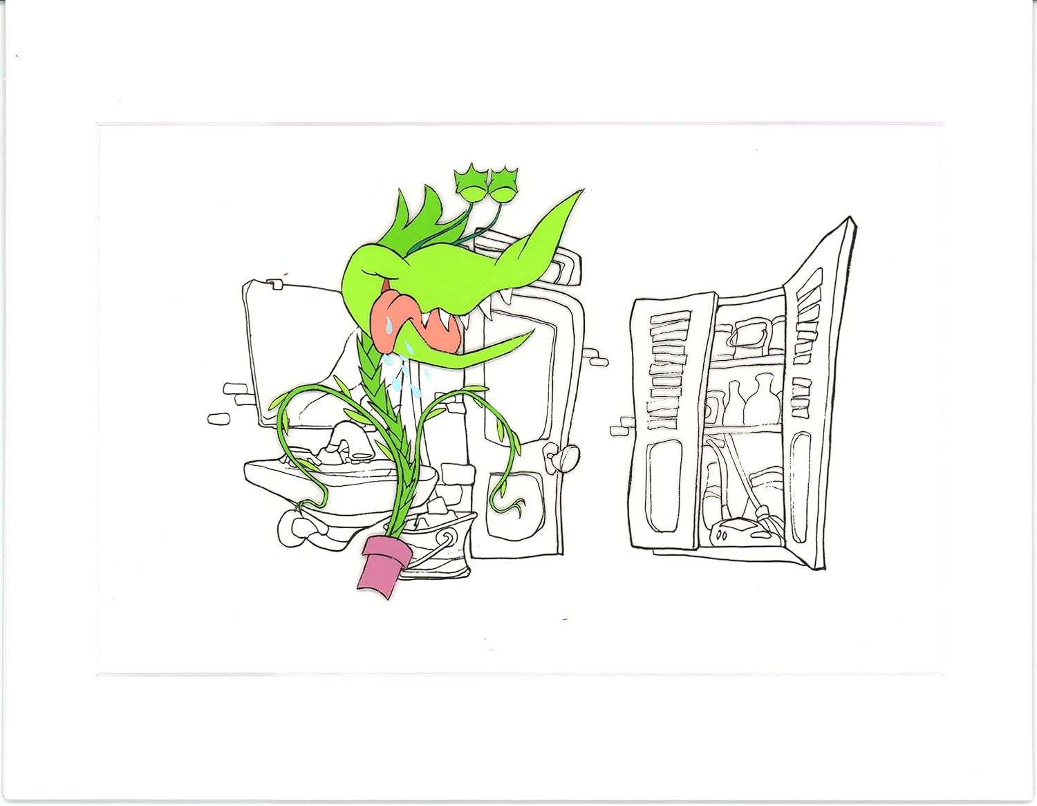 Little Shop of Horrors Junior Monster from Marvel Original Production Animation Cel 1991 b5608