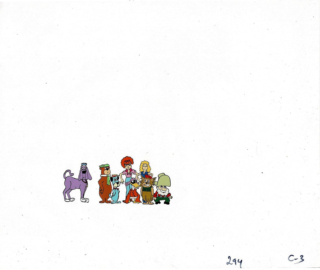 Yogi's Galaxy Goof-ups Production Animation Cel and Drawing from Hanna Barbera 1978 3