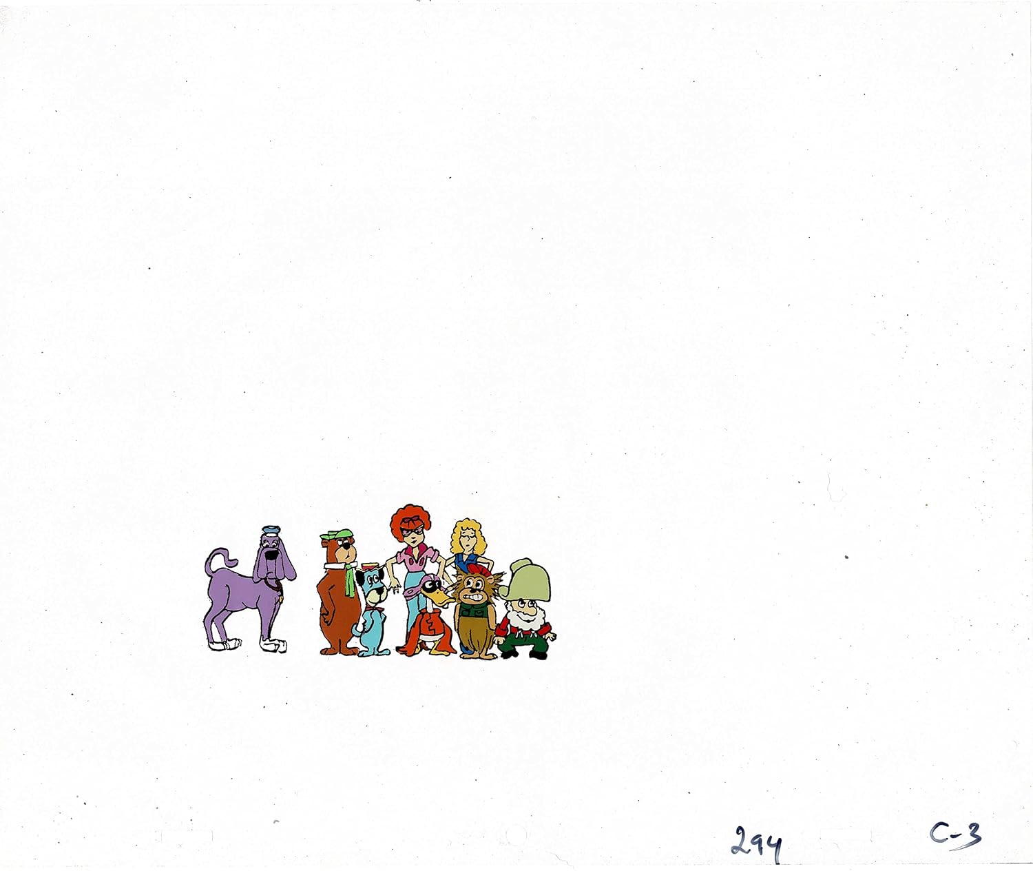 Yogi's Galaxy Goof-ups Production Animation Cel and Drawing from Hanna Barbera 1978 3