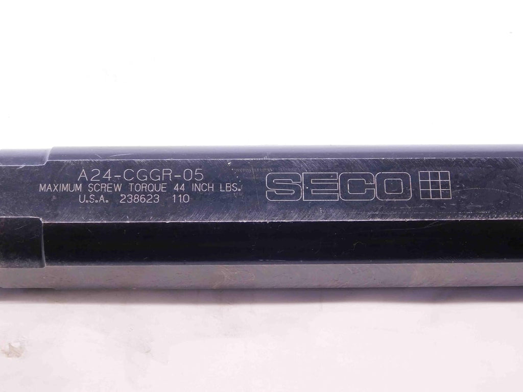 SECO 1 1/2 Shank Dia A24-CGGR-05 12' OAL INDEXABLE COOLANT Thru Boring BAR 1.5 - NS2851BU5