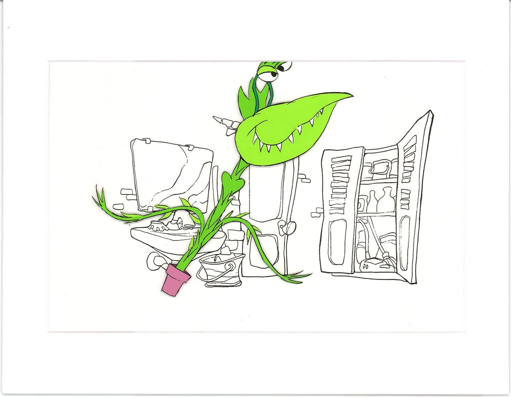 Little Shop of Horrors Junior Monster from Marvel Original Production Animation Cel 1991 b5597