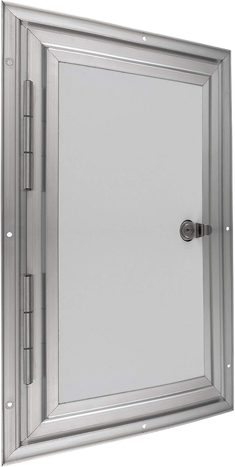 RecPro Square RV Baggage Door | Compartment Storage | RV Storage | Trailer Storage | Camper Storage (12' W x 16' H) | Made in America