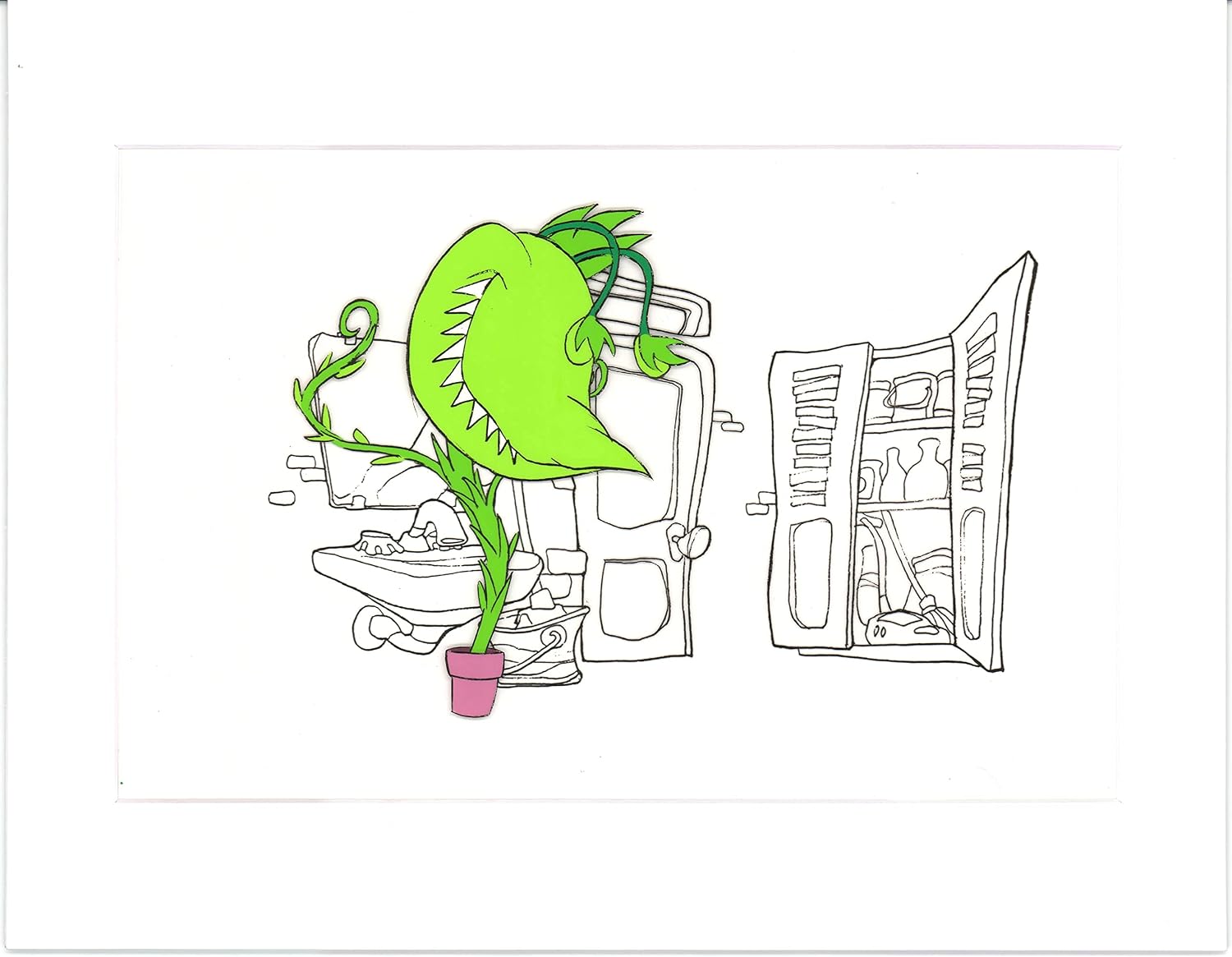 Little Shop of Horrors Junior Monster from Marvel Original Production Animation Cel 1991 b5593