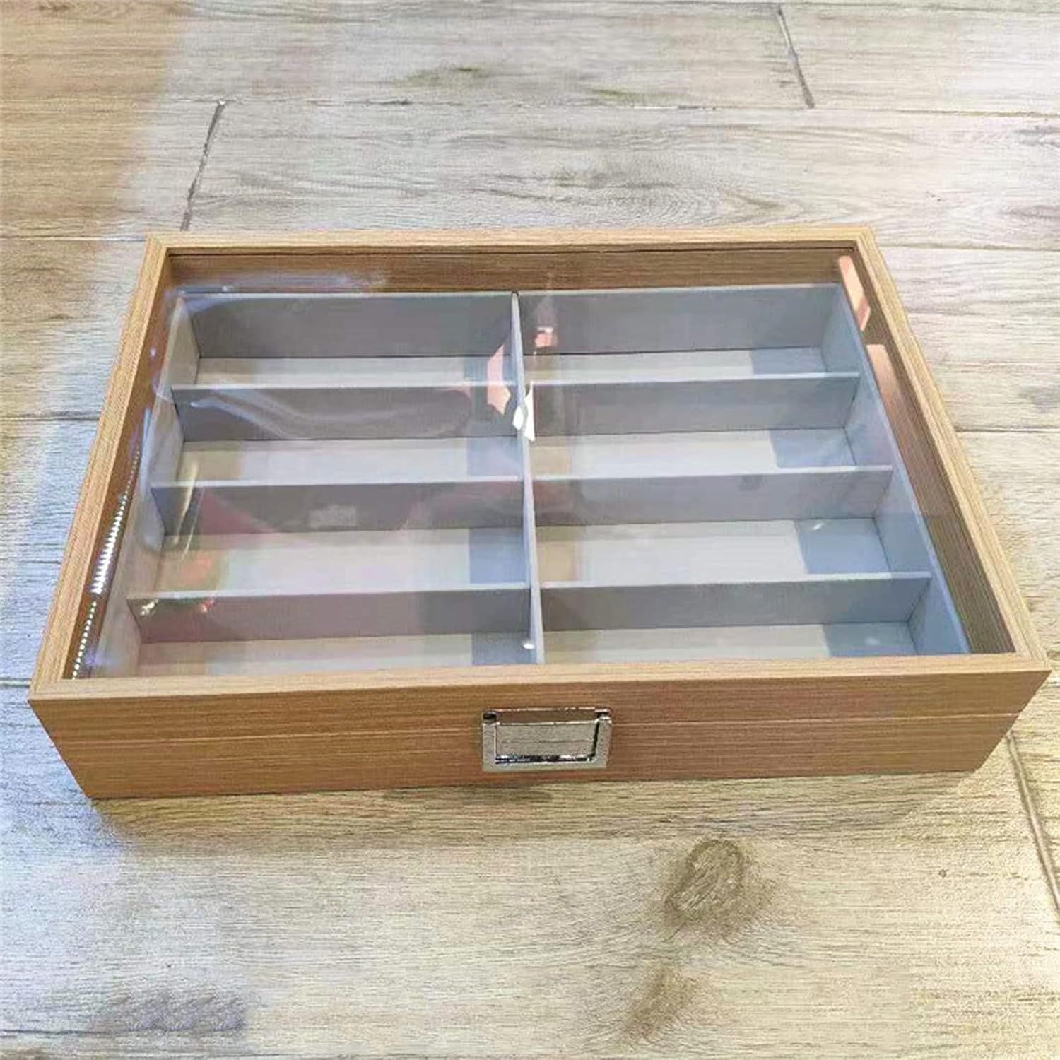 Eyeglass Displays Sunglasses Organizer for Women Men Eyeglasses Eyewear Display Case Sunglass Glasses Storage Holder Box with 8 Slots Display Risers