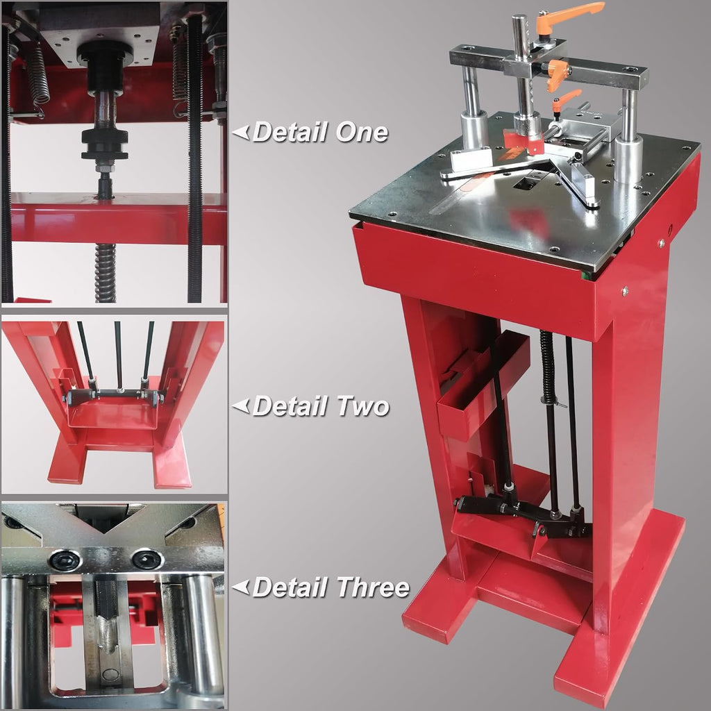 Picture Framing Machine Foot Pedal Iron Picture Framing Joiner Foot Frame Picture Frame Nail Angle Machine Manual Miter Frame Machine with Foot Crank V-Nail 7,10,12,15mm Each 200