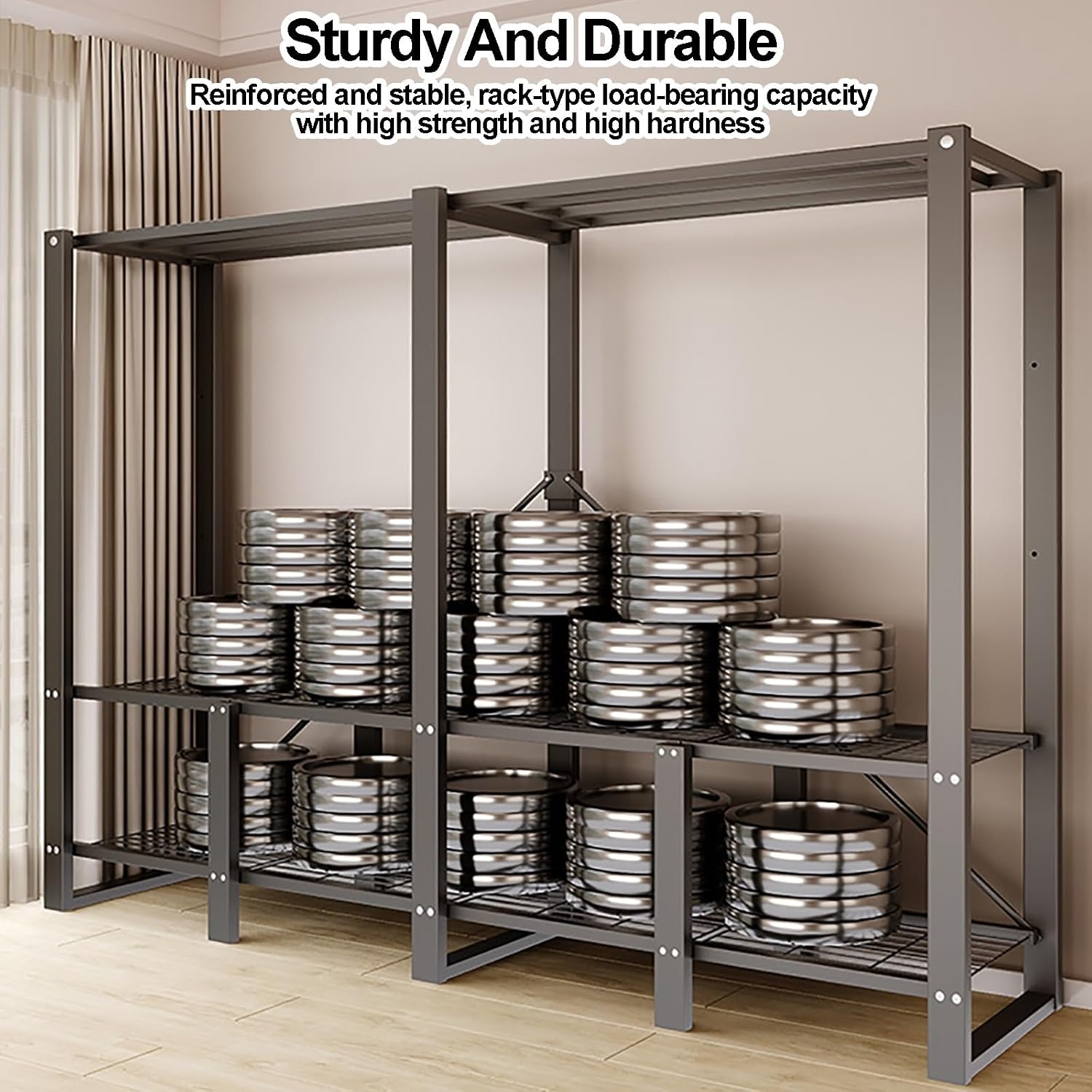 Portable Wardrobe Closet With Cover, Foldable Garment Rack For Hanging Clothes, Freestanding Metal Clothes Rack, Metal Clothing Coat Storage Organizer(Stars,110cm/43.3inch)
