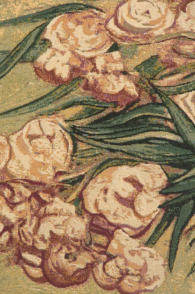 Charlotte Home Furnishings Inc. Oleanders And Books Italian Tapestry Wall Hanging 38 X 54 Inch Viscose Cotton And Polyester Blend Wall Art Perfect For Home Decor And Wall Decor By Vincent Van Gogh