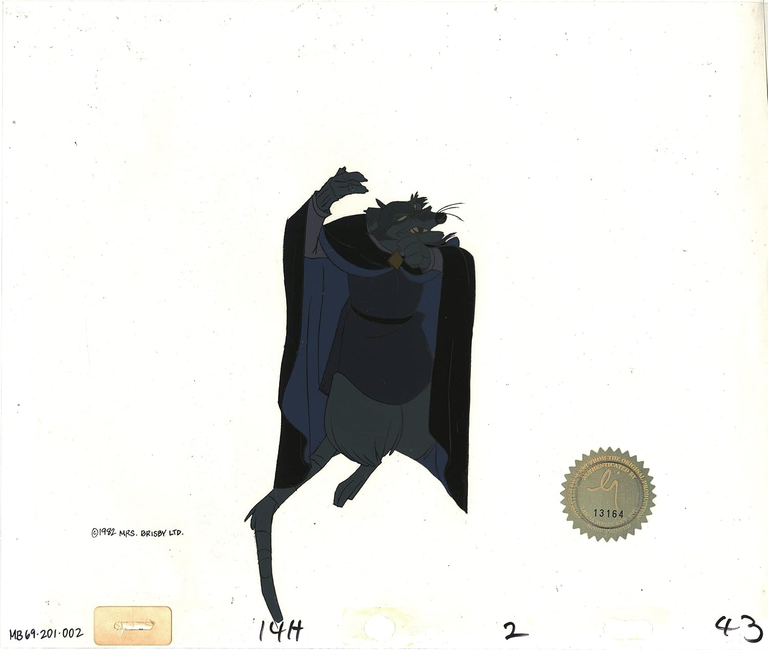 Don Bluth Secret of NIMH Jenner 1982 Original Production Animation Cel Used to Make the Cartoon 201-002