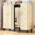 Portable Wardrobe Closet 1200LB, Foldable Clothe Rack With Cover, Garment Rack For Hanging Clothes, Clothing Coat Storage Rack, Covered With Independent Area, For Apartments(A,150cm/59.1inch)