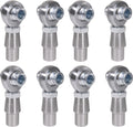 3/4' Heim Joints Rod End Kit Thread 0.75' Chromoly Heim Joints Suspension Kit Right and Left Hand Traction Bars Steering Kit with Round Tube Adapter Misalignment Spacer Jam Nuts, 4 Set