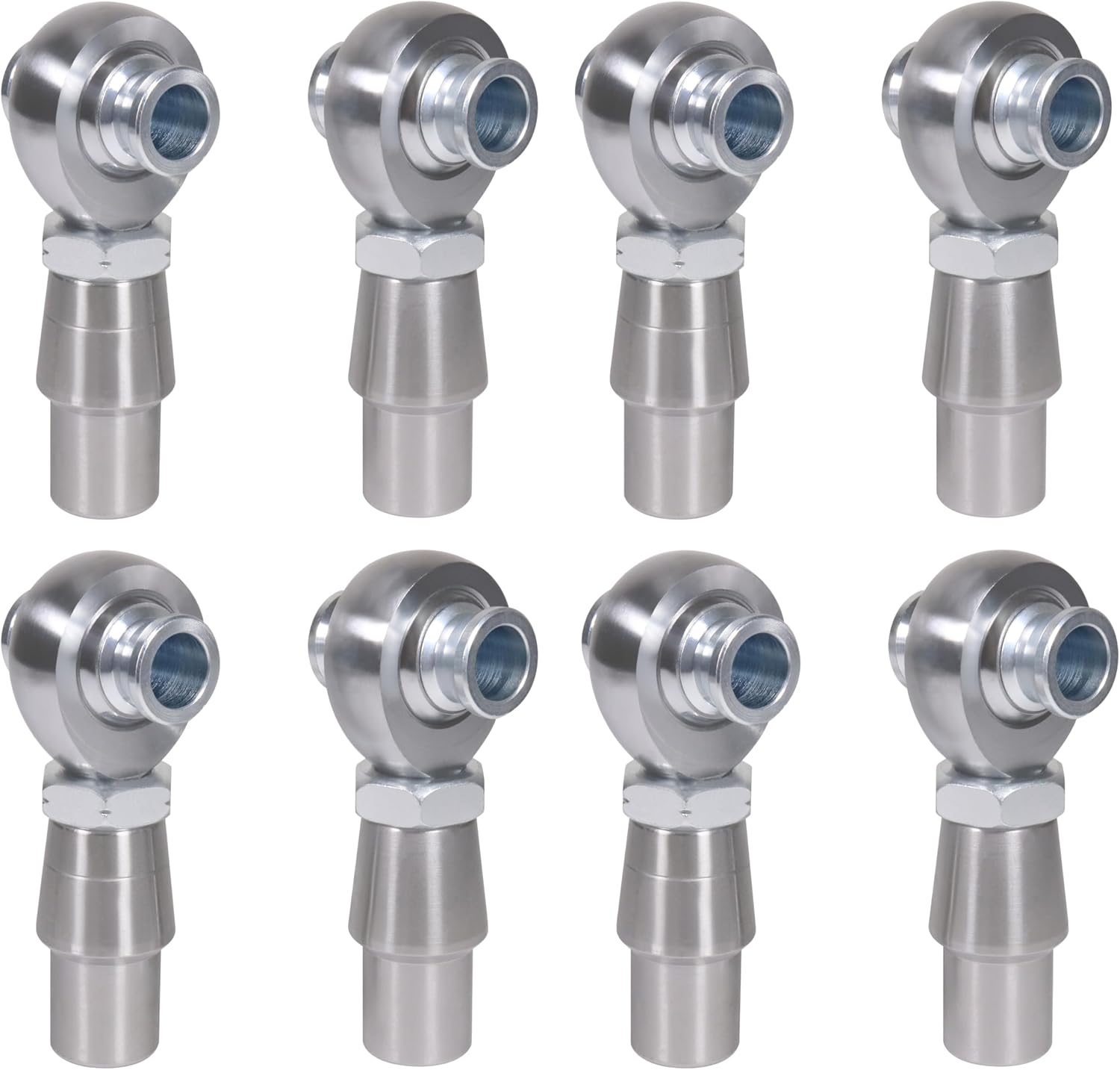 3/4' Heim Joints Rod End Kit Thread 0.75' Chromoly Heim Joints Suspension Kit Right and Left Hand Traction Bars Steering Kit with Round Tube Adapter Misalignment Spacer Jam Nuts, 4 Set