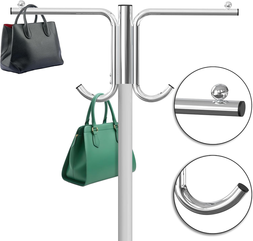 Simple Houseware Industrial Grade Z-Base Garment Rack, 500lb Load with 62 Inches Extra Long Bar, Black + Z-rack Cover/Bracket Set