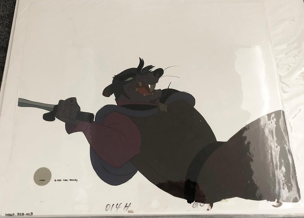 Don Bluth Secret of NIMH Jenner 1982 Original Production Animation Cel Used to Make the Cartoon 328-003