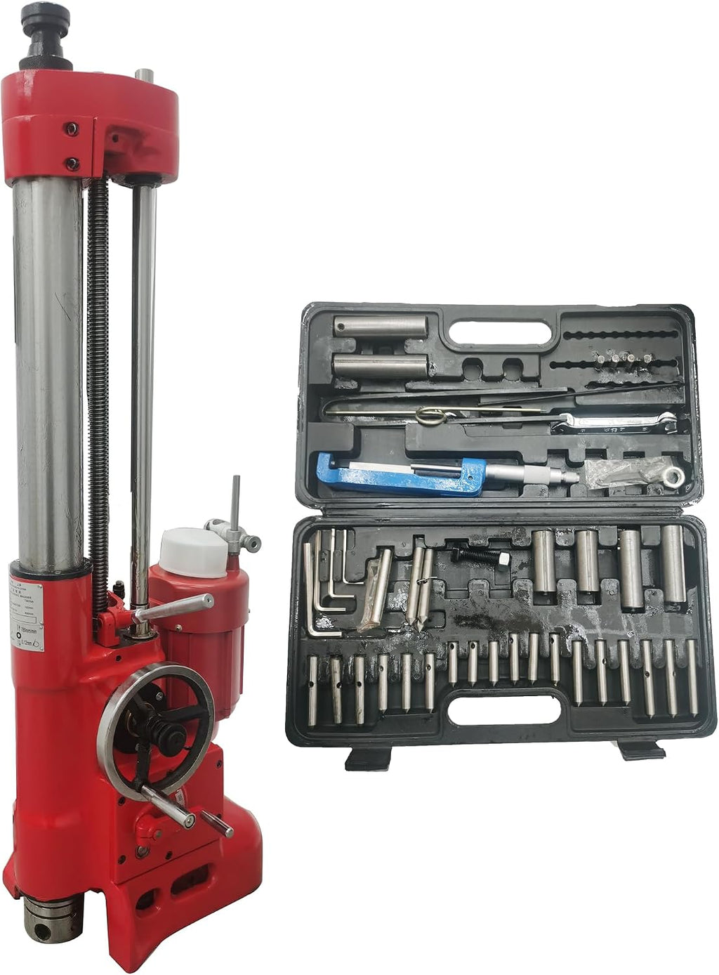 Cylinder Boring Machine Vertical Mechanical Car Repair Equipment Engine Cylinder Boring Device with Boring Range 3.15-6.5'' Max Boring Depth 15.75'' for Auto Engine Cylinder Repair 220V