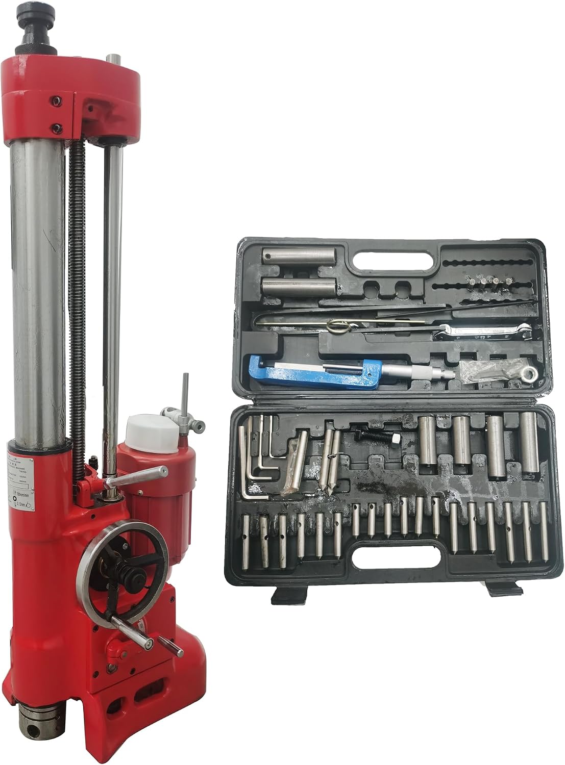 Cylinder Boring Machine Vertical Mechanical Car Repair Equipment Engine Cylinder Boring Device with Boring Range 3.15-6.5'' Max Boring Depth 15.75'' for Auto Engine Cylinder Repair 220V