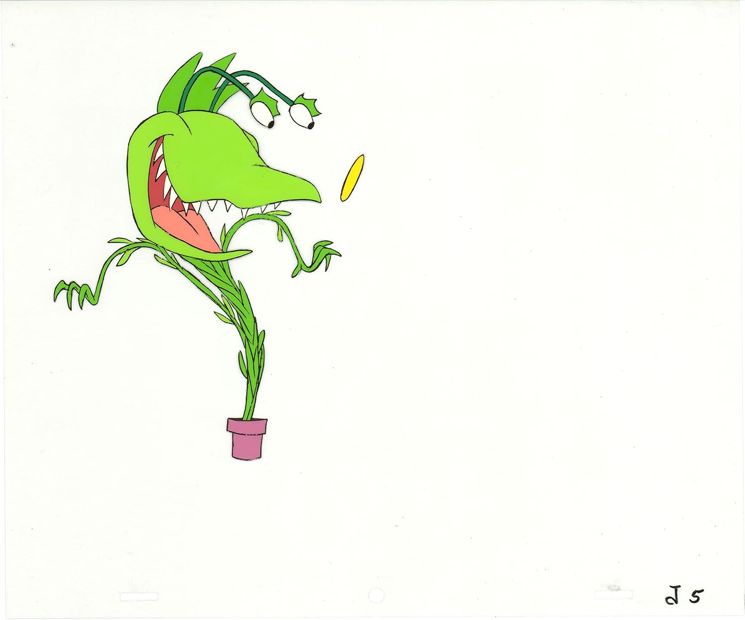Little Shop of Horrors Junior Monster from Marvel Original Production Animation Cel 1991 b5587