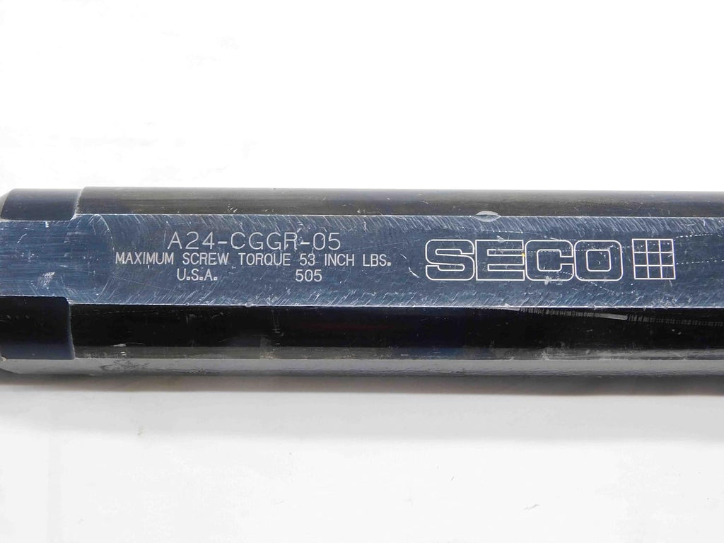 SECO 1 1/2 Dia A24-CGGR-05 COOLANT INDEXABLE Boring BAR LC..1605.. Inserts 1.5 - NS3977BU5