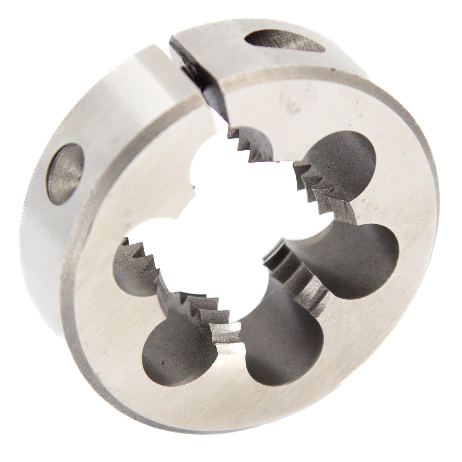 Drill America 2'-11-1/2 NPS 4' OD High Speed Steel Round Adjustable Pipe Die, DWT Series