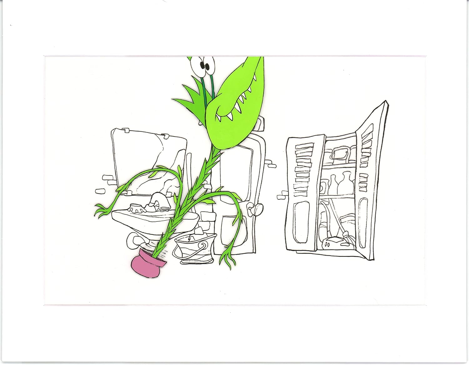 Little Shop of Horrors Junior Monster from Marvel Original Production Animation Cel 1991 b5603