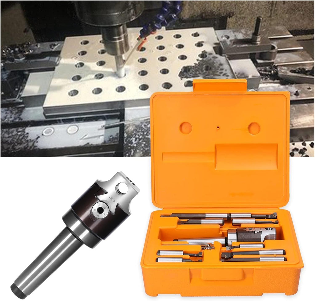 2inch Boring Heads MT3 Shank Holder Set With 1/2inch Carbide Boring Bar For Manufacturing And Milling Workpiece Electric tool accessories