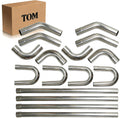 16x Mid Steel 3 Inch Custom Exhaust Pipe Kit 16 Gauge Custom Straight & U Bend & 45 & 90 Degree Mandrel