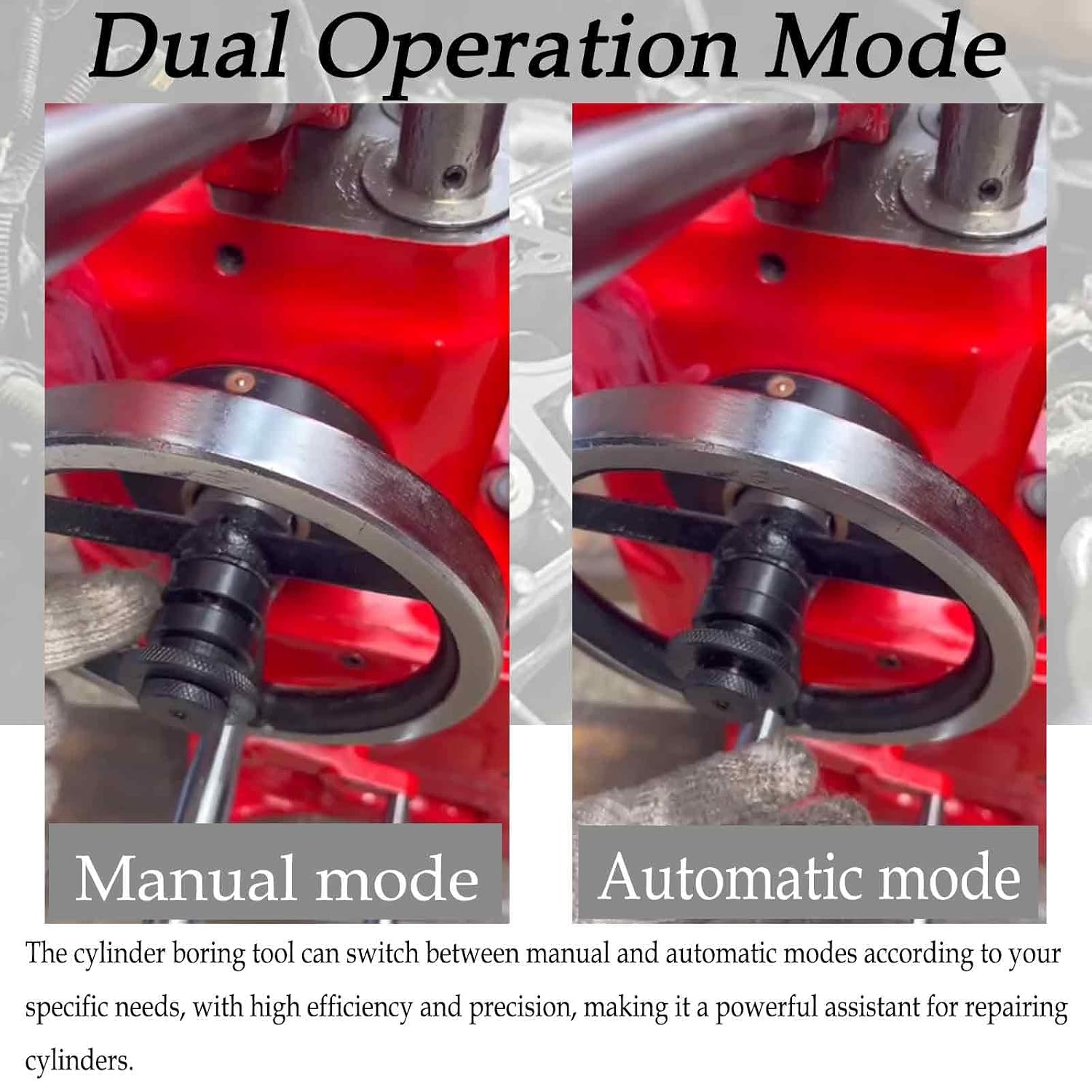 220V T8016A Cylinder Boring Machine, 3.15-6.5in Boring Range, 15.75in Max Depth, for Cylinder Refurbishment and Renovation, for Motorcycle and Automobile