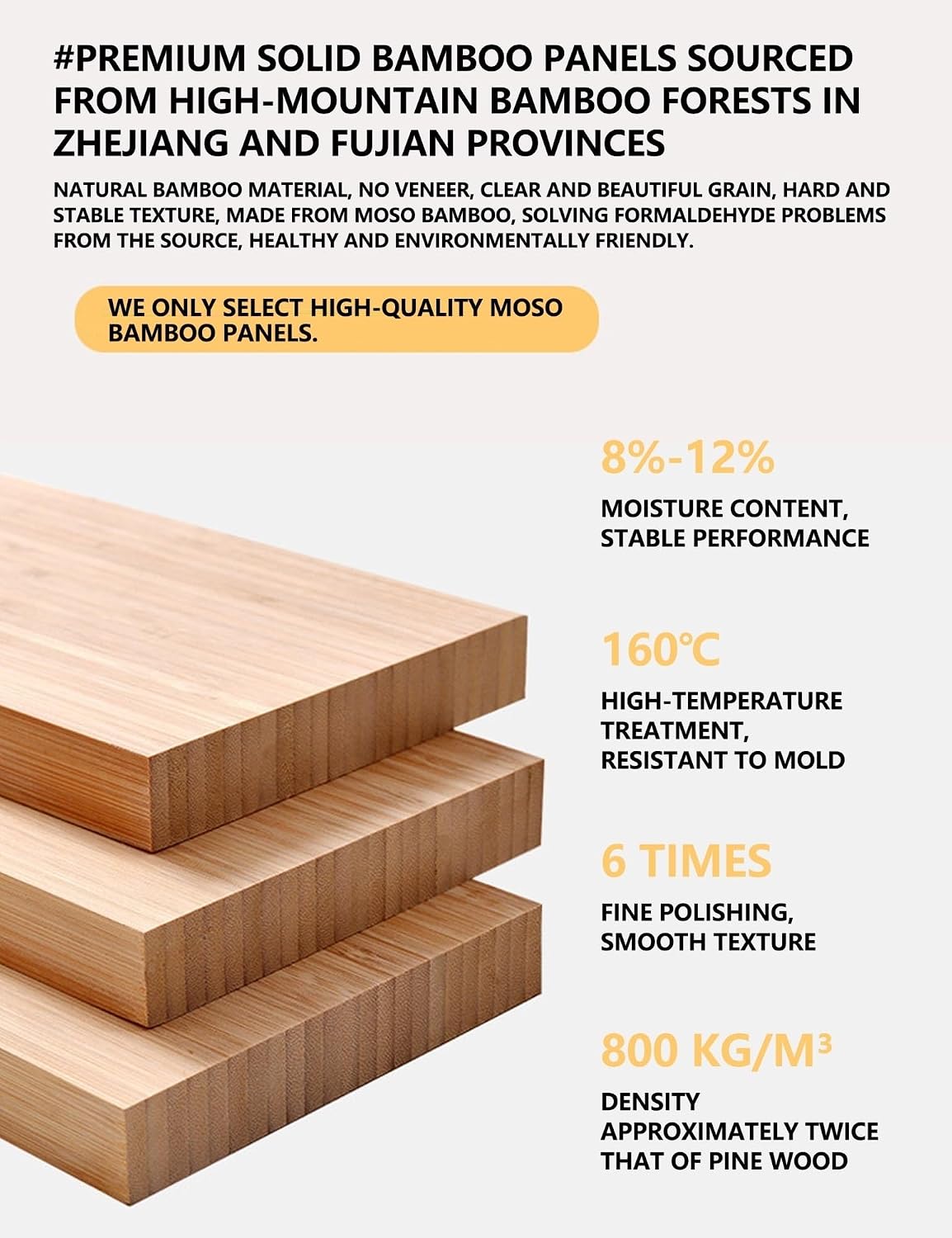 Bamboo Garment Rack with Double Shelves, Freestanding Clothes Hanging Stand for Bedroom, Heavy Duty Open Wardrobe with Side Hooks and Top Rod for Coats Dresses(Natural,W/wheels,40.6in)