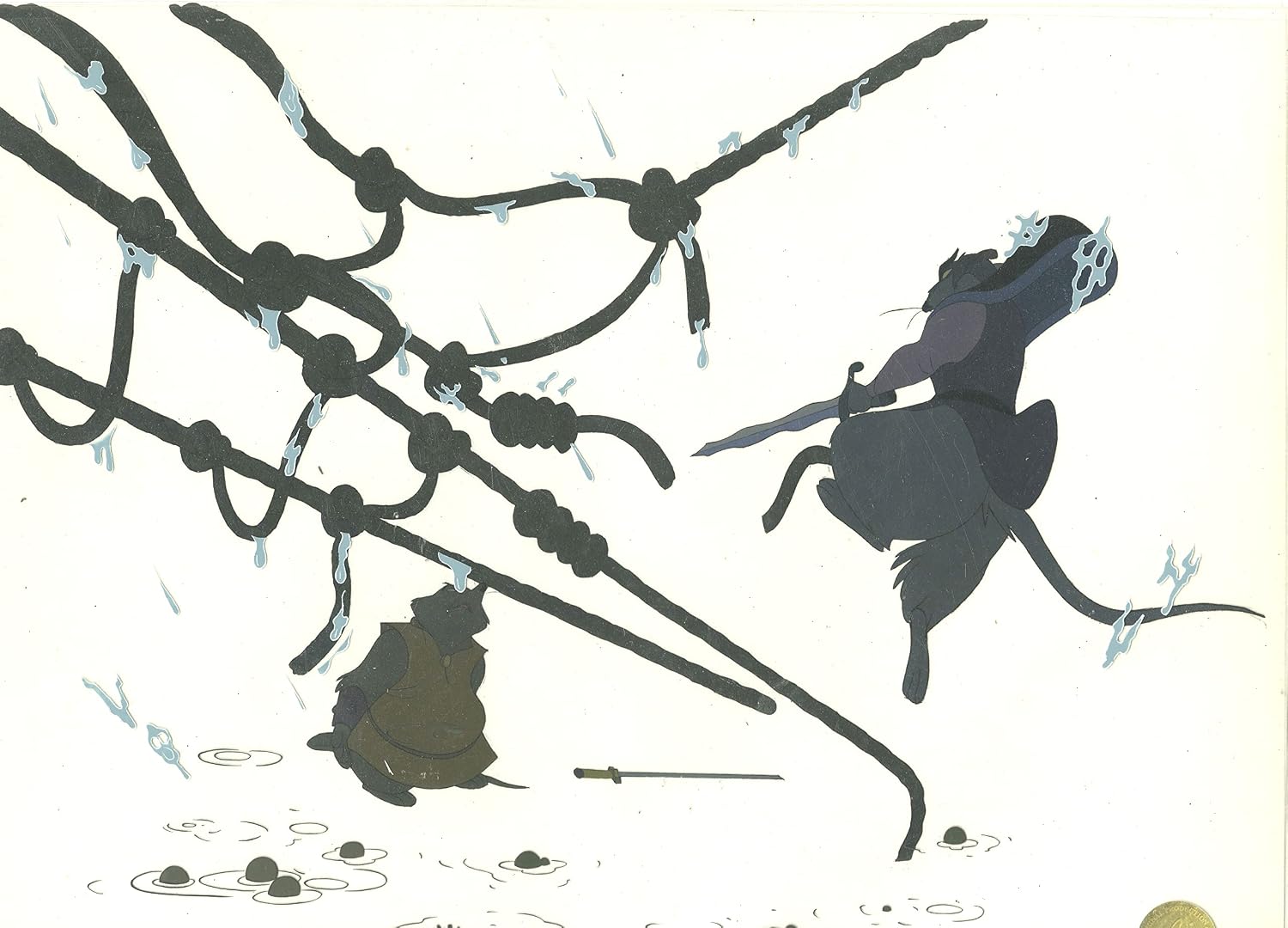 Don Bluth Secret of NIMH Jenner 1982 Original Production Animation Cel Used to Make the Cartoon 329-001