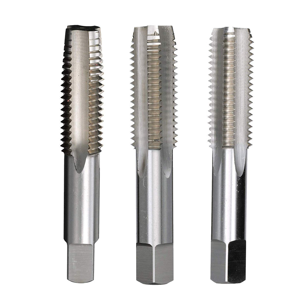 Drill America 1-1/8'-7 High Speed Steel British Standard Whitworth Tap Set, DWT Series